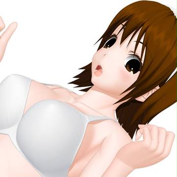 モミジが遺跡を登ります