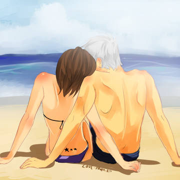 At the beach