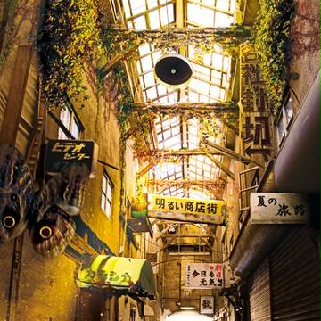 明るい商店街