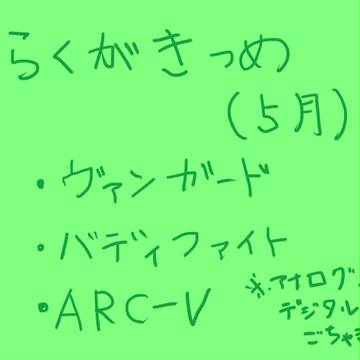 らくがきつめつめ（5月）