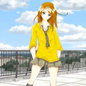 屋上少女