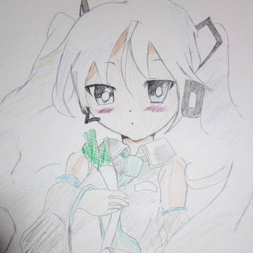 初音ミク　メルト描いてみた