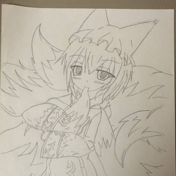 [模写]藍しゃまモフモフ