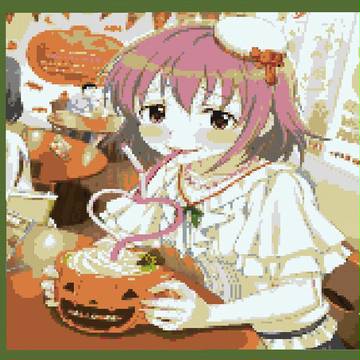 [マイクラドット絵] 　SRハロウィン喜多日菜子