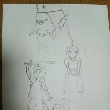 アドベンチャータイム落書き