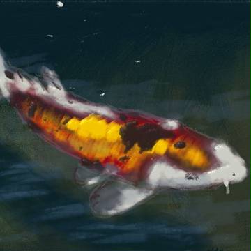 新絵心教室の鯉