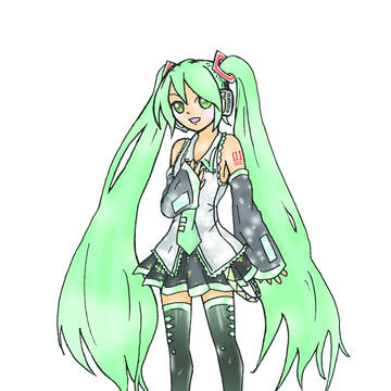 ミクネエを描いてみた