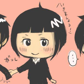 朱ちゃんとあと二人（カラー）