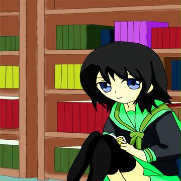 本を読む女子