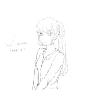 女一线稿