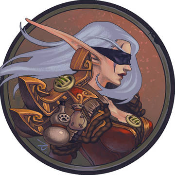 Night elf monk (commission)