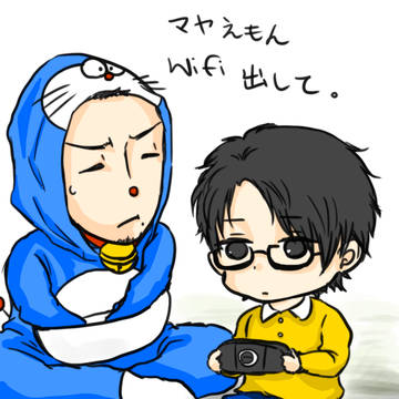 マヤえもんとアツトくん