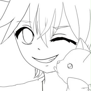 レン君の線画！