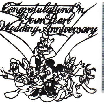 折り紙切り絵、祝結婚30周年補足