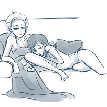 watching TV