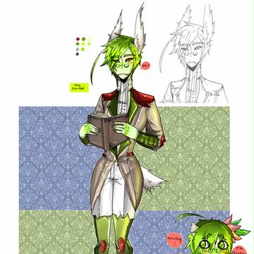 [ シェイミ メガネ ]ポケモン(男) 擬人化