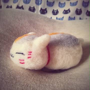 フェルトにゃんこ先生