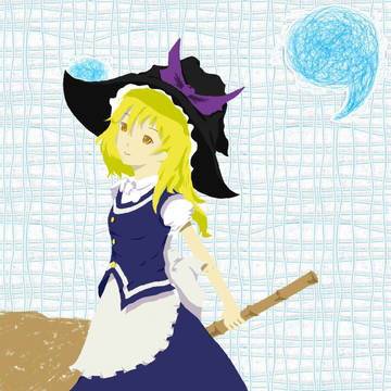落書き、霧雨魔理沙