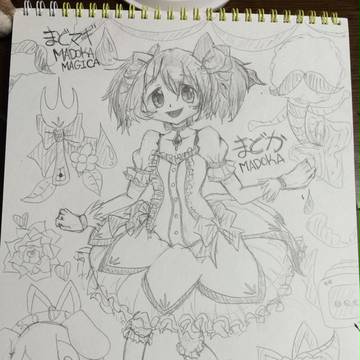 まどかまた描いてみた【模写練習】