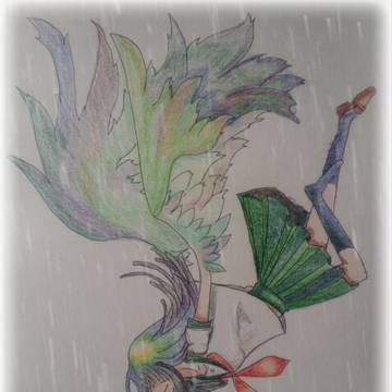 紫陽花の女性（ヒト）
