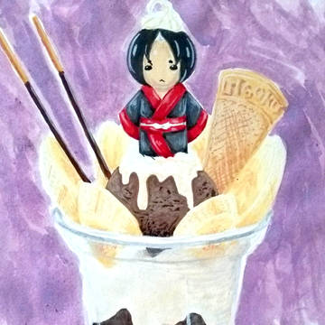 水彩パフェ
