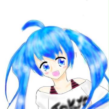 blue hair