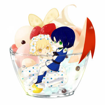 クリームあんみつ