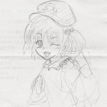 東方 にとり（落書き途中）