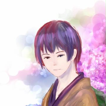 紫陽花と菊