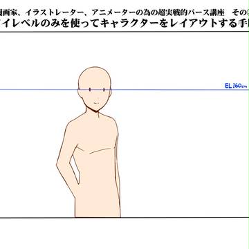 【アイレベル】のみを使ってキャラクターをレイアウトする手順