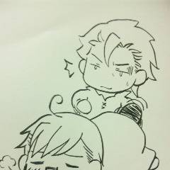 らくがき２。(クラスティとアイザック)