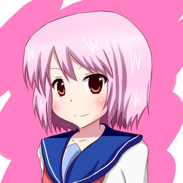 ピンクの髪の子