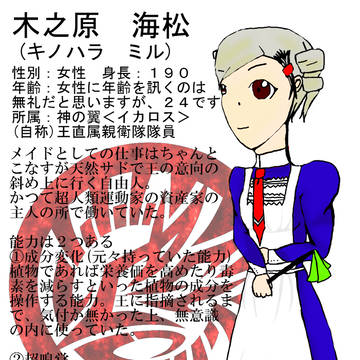 【銃口×超力】木之原海松【神の翼＜イカロス＞】