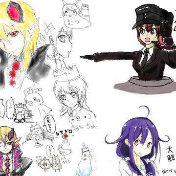 PSO2チームメンバーで絵チャ