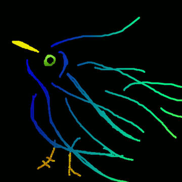 寝る鳥