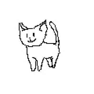 猫が尻尾振り回してるだけ<gifアニメ>
