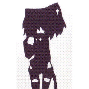ねこぉう切り絵gif