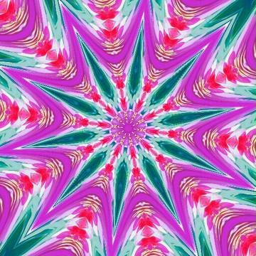 Pink&Green kaleidoscope