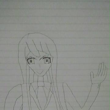 ノートに描いてみた舞園さやかさん