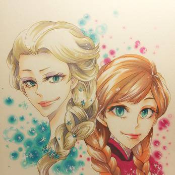 アナとエルサ