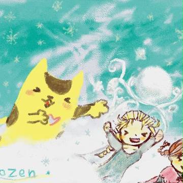 アレンデール姉妹と雪あそび