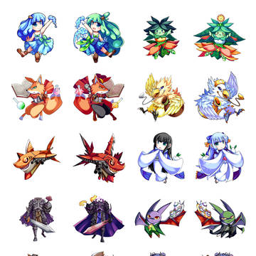 モンスターズコイン【仕事絵】　小さいキャラクター