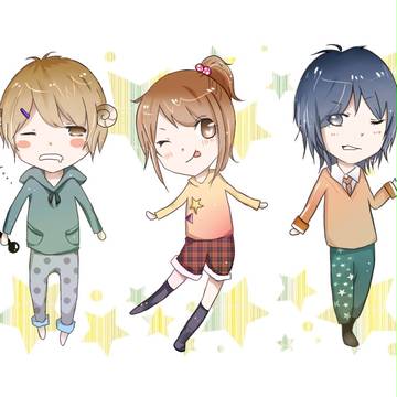 仲良し三人組♥