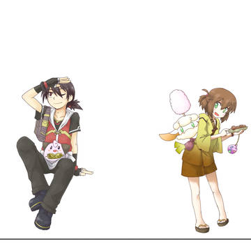 【ぴくトレ】フツキとイチヨウ【花火大会】
