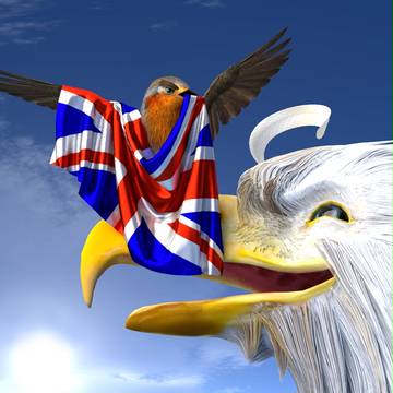 イギリスズメと一緒