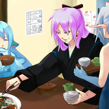 【ぴくST】三人で囲む食卓【交流】