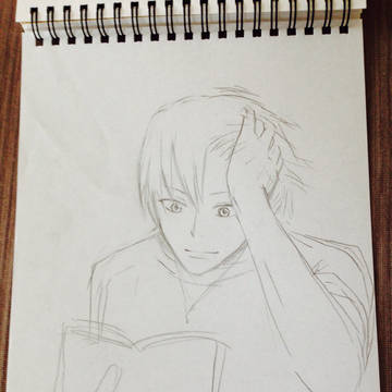 黄瀬くん、読書中