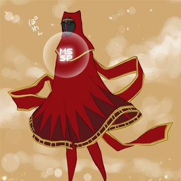 ぽわん。