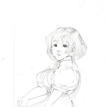 リアル＋イラストレーションの女の子（＊＾－＾＊）ｂ