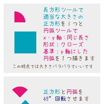 イラレでシンプルみつあみブラシ